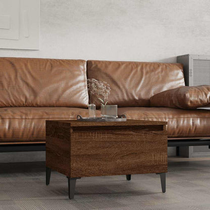 Tavolino da Salotto Rovere Marrone 50x46x35cm Legno Multistrato
