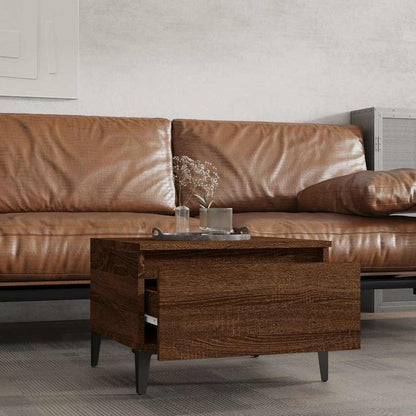 Tavolini 2pz Rovere Marrone 50x46x35cm in Legno Multistrato