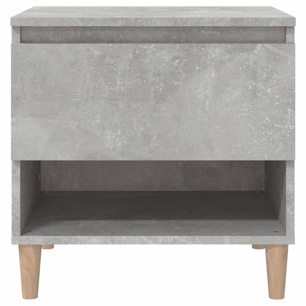 Comodino Grigio Cemento 50x46x50 cm in Legno Multistrato - homemem39