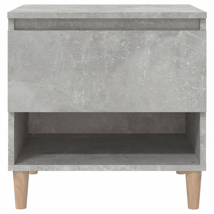 Comodino Grigio Cemento 50x46x50 cm in Legno Multistrato - homemem39