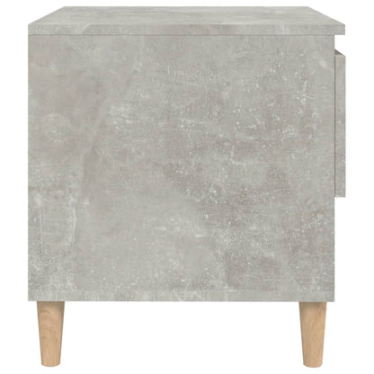 Comodino Grigio Cemento 50x46x50 cm in Legno Multistrato - homemem39