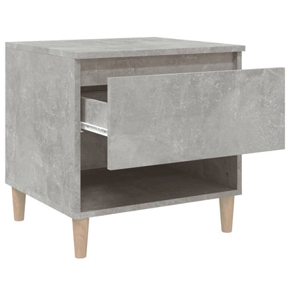 Comodino Grigio Cemento 50x46x50 cm in Legno Multistrato - homemem39