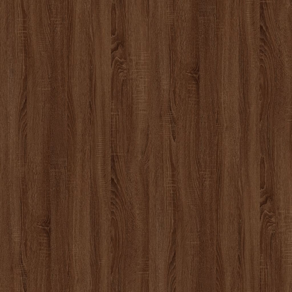 Comodini 2 pz Rovere Marrone 50x46x50 cm in Legno Multistrato - homemem39