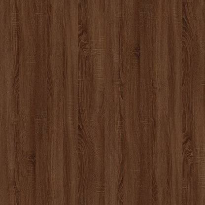 Comodini 2 pz Rovere Marrone 50x46x50 cm in Legno Multistrato - homemem39