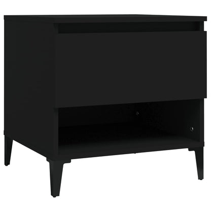 Tavolino Nero 50x46x50 cm in Legno Multistrato - homemem39