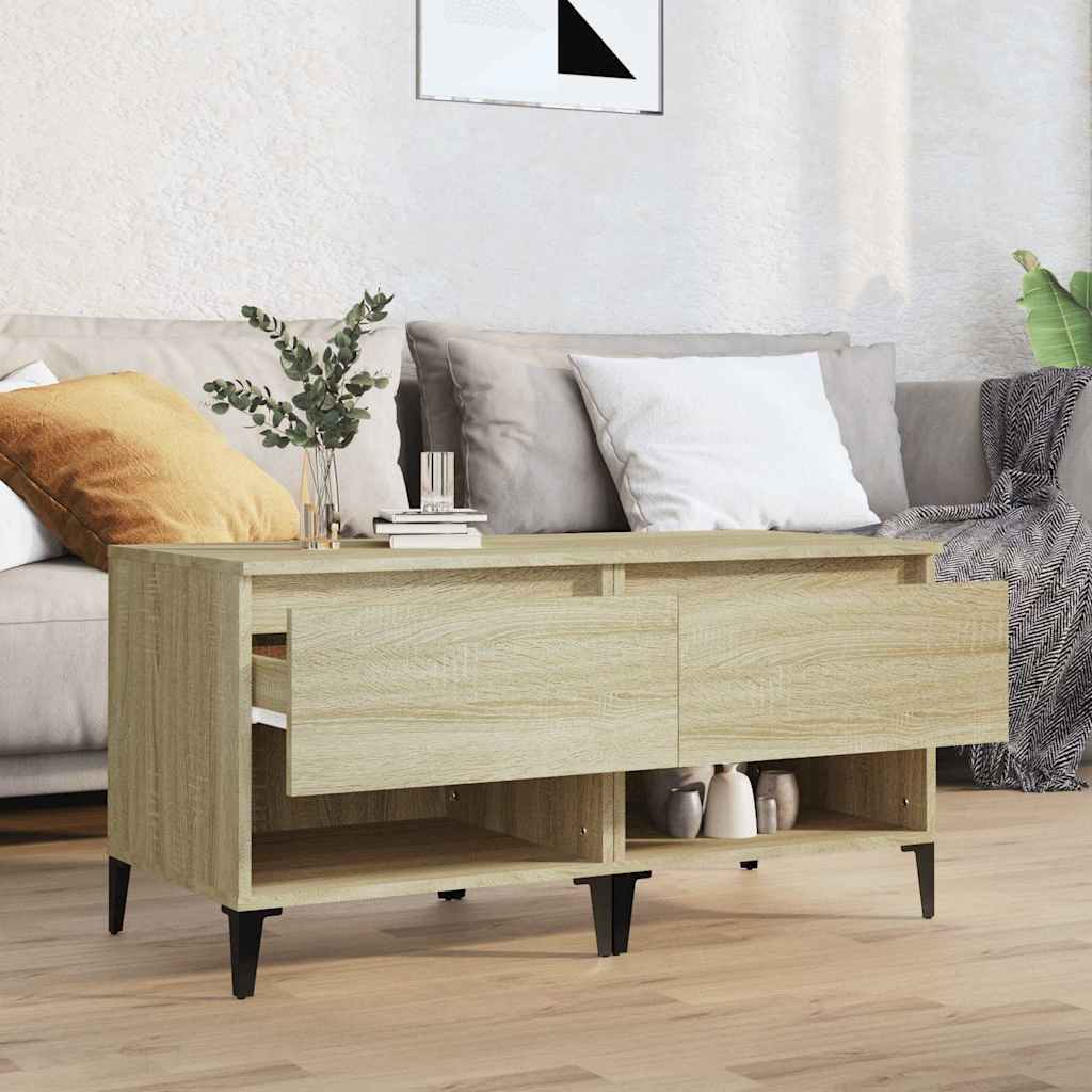 Tavolini 2pz Rovere Sonoma 50x46x50 cm in Legno Multistrato