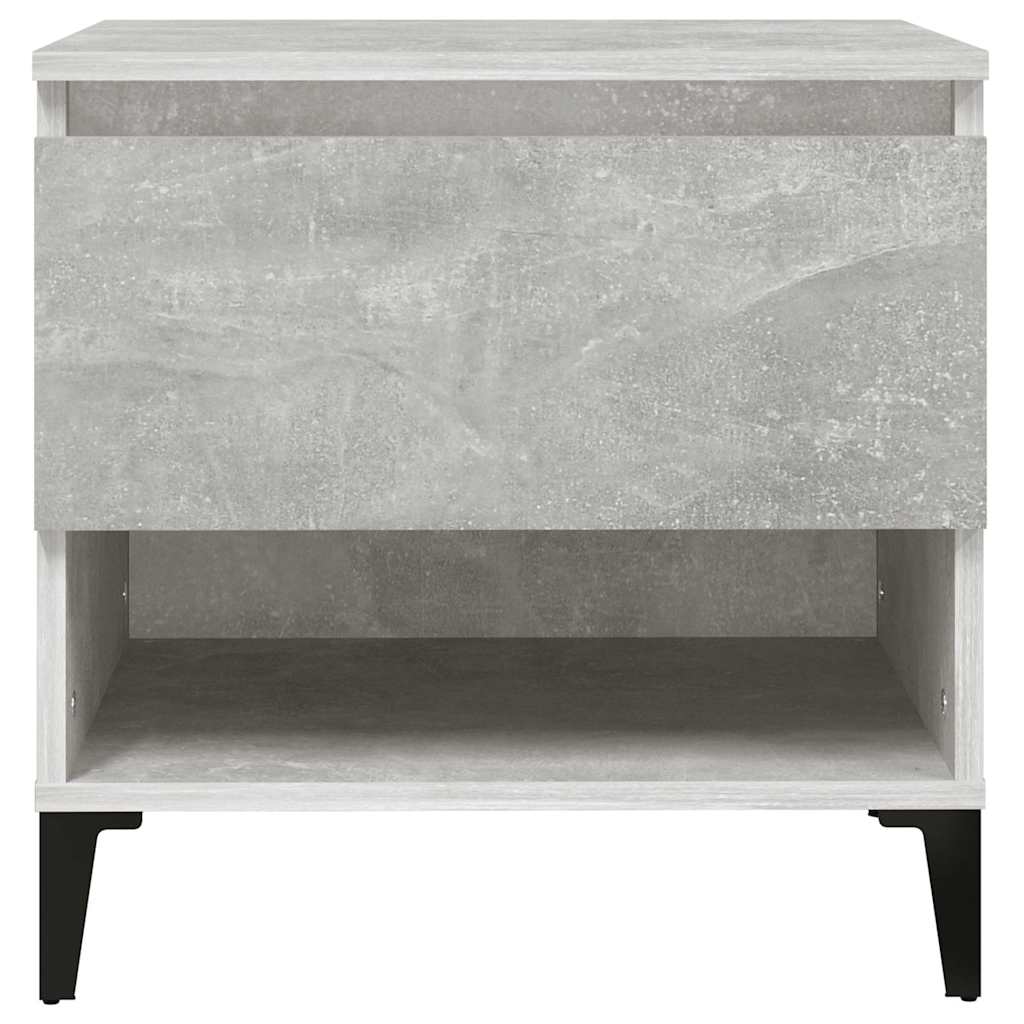 Tavolini 2pz Grigio Cemento 50x46x50 cm in Legno Multistrato