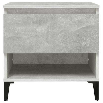 Tavolini 2pz Grigio Cemento 50x46x50 cm in Legno Multistrato