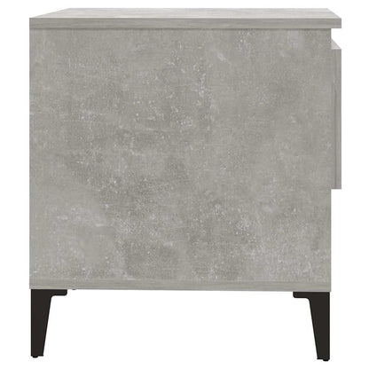 Tavolini 2pz Grigio Cemento 50x46x50 cm in Legno Multistrato