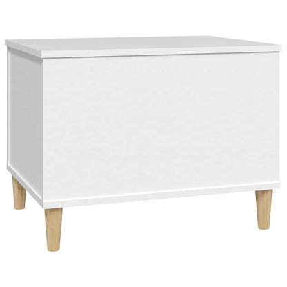 Tavolino da Salotto Bianco 60x44,5x45 cm in Legno Multistrato | homemem39