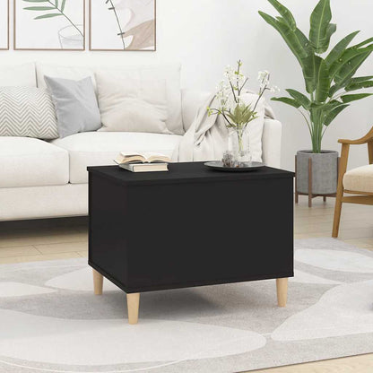 Tavolino da Salotto Nero 60x44,5x45 cm in Legno Multistrato | homemem39