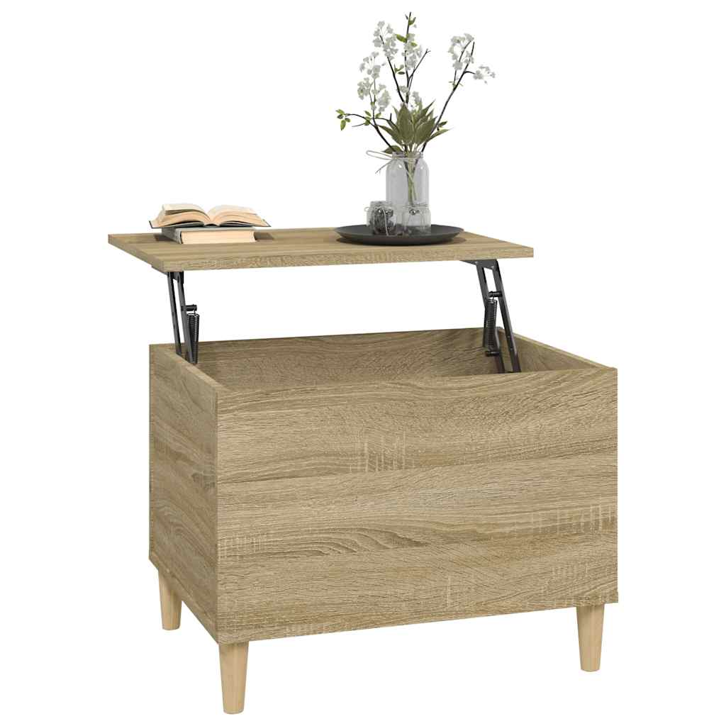 Tavolino Salotto Rovere Sonoma 60x44,5x45 cm Legno Multistrato | homemem39