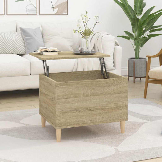 Tavolino Salotto Rovere Sonoma 60x44,5x45 cm Legno Multistrato | homemem39