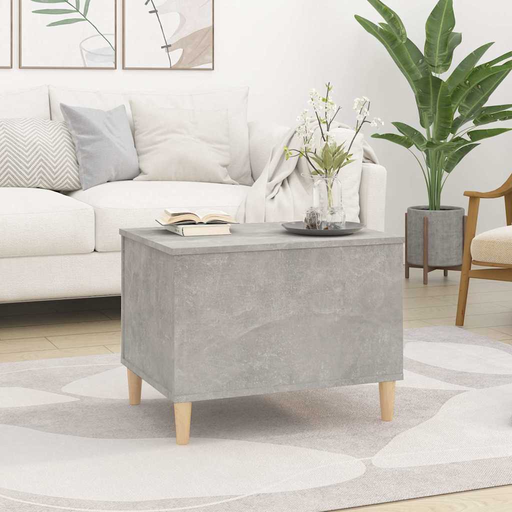 Tavolino Salotto Grigio Cemento 60x44,5x45 cm Legno Multistrato | homemem39