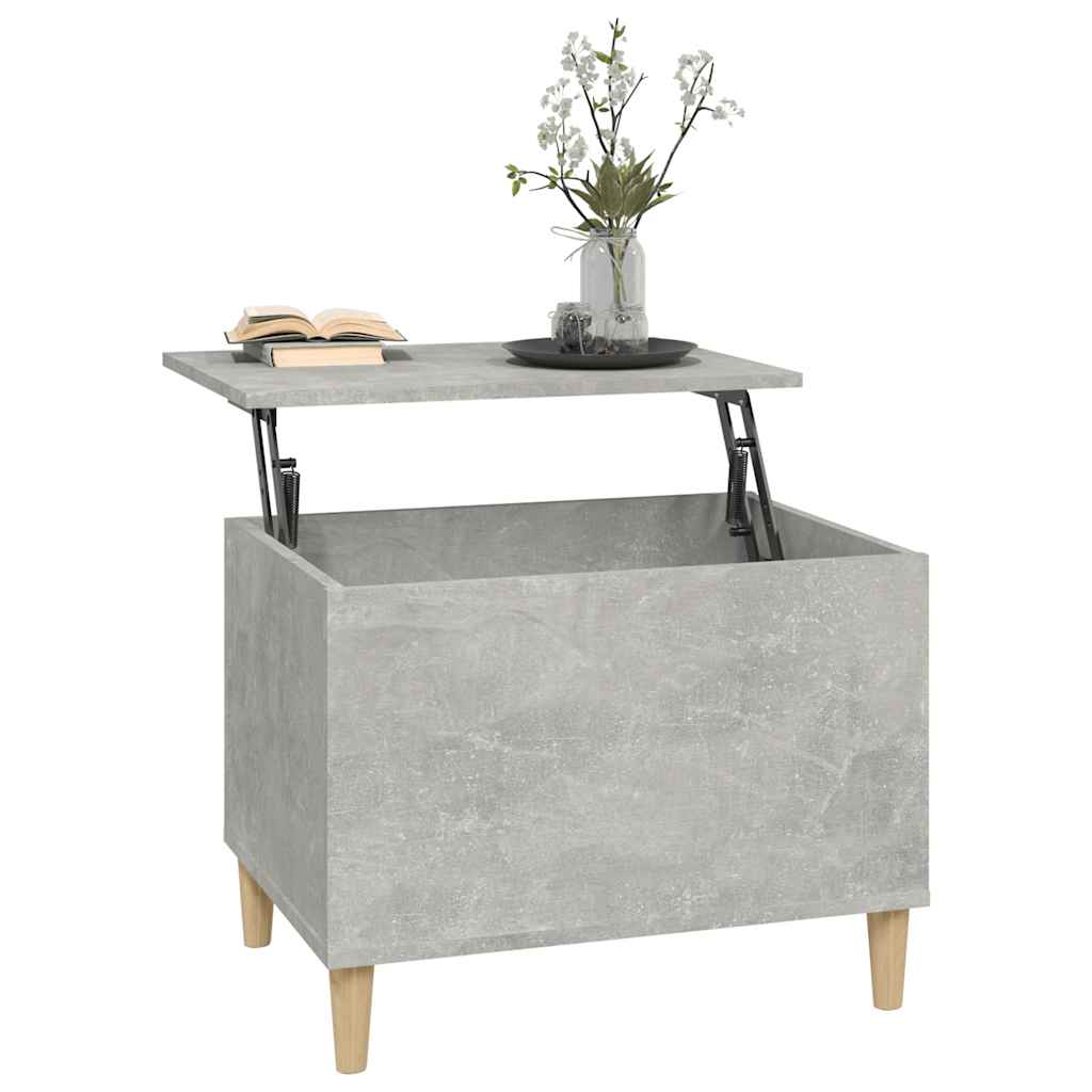 Tavolino Salotto Grigio Cemento 60x44,5x45 cm Legno Multistrato | homemem39