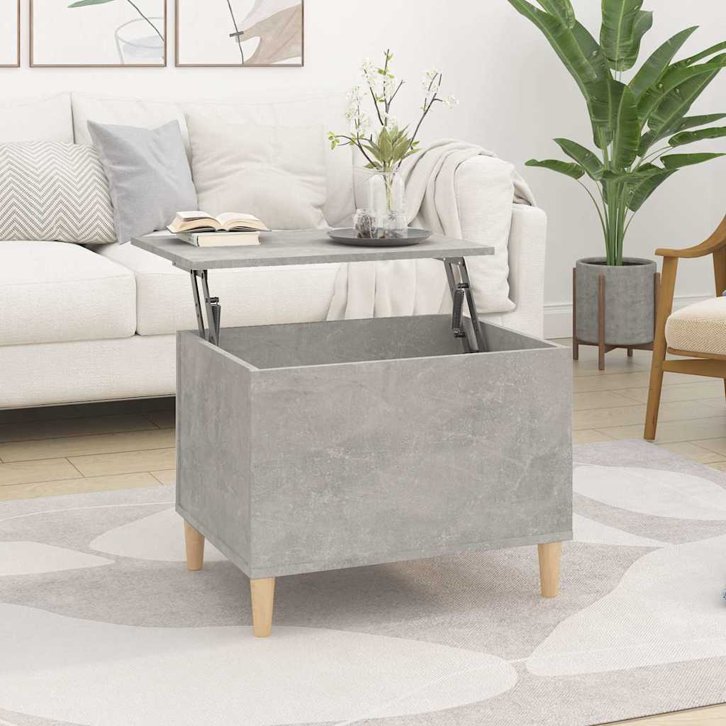 Tavolino Salotto Grigio Cemento 60x44,5x45 cm Legno Multistrato | homemem39