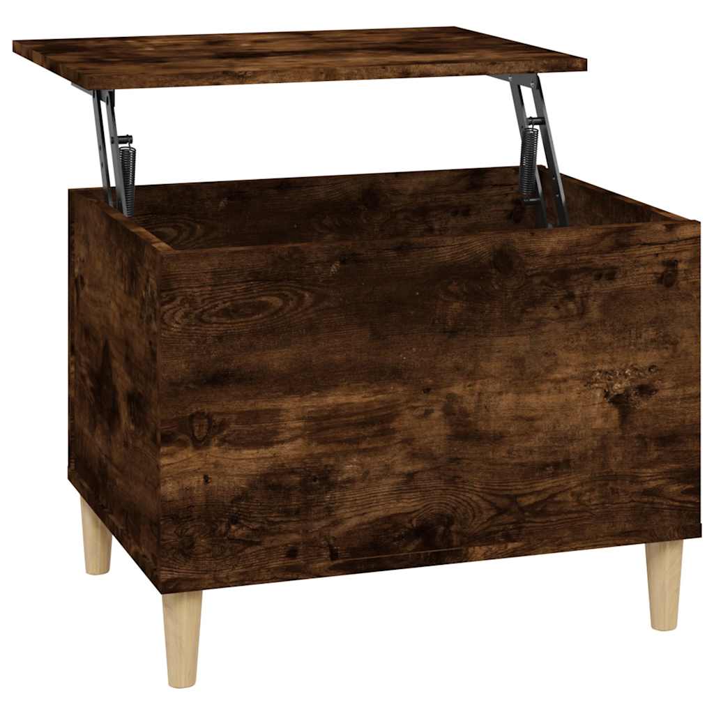 Tavolino da Salotto Rovere Fumo 60x44,5x45 cm Legno Multistrato | homemem39