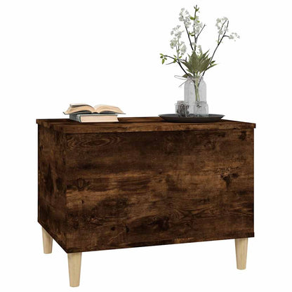 Tavolino da Salotto Rovere Fumo 60x44,5x45 cm Legno Multistrato | homemem39