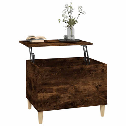 Tavolino da Salotto Rovere Fumo 60x44,5x45 cm Legno Multistrato | homemem39