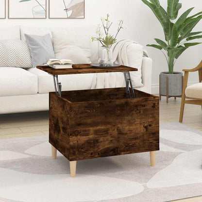 Tavolino da Salotto Rovere Fumo 60x44,5x45 cm Legno Multistrato | homemem39