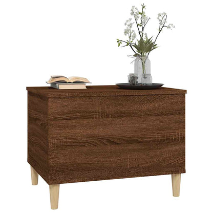 Tavolino Salotto Rovere Marrone 60x44,5x45 cm Legno Multistrato | homemem39