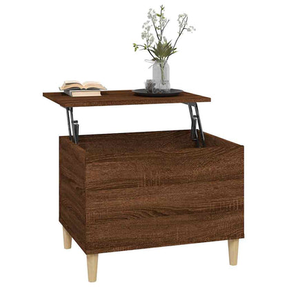 Tavolino Salotto Rovere Marrone 60x44,5x45 cm Legno Multistrato | homemem39