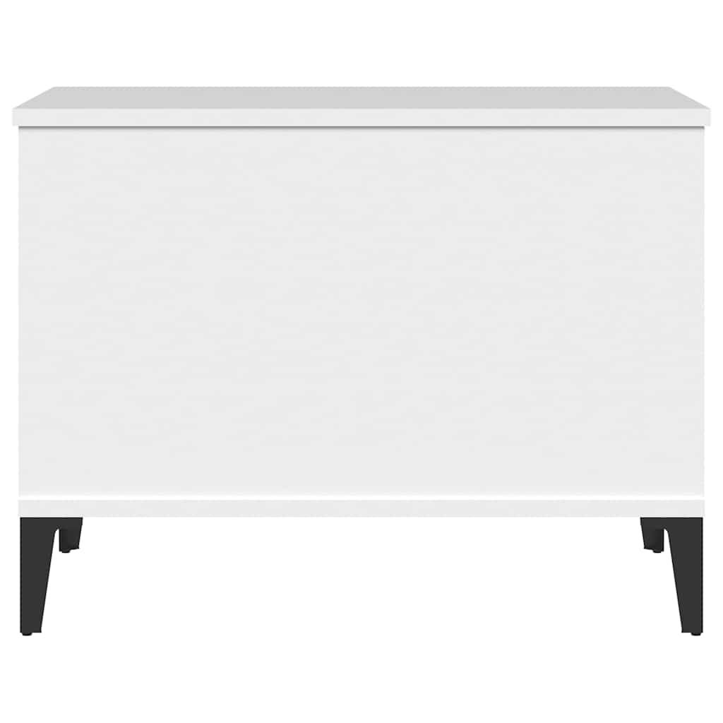 Tavolino da Salotto Bianco 60x44,5x45 cm in Legno Multistrato | homemem39