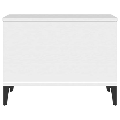 Tavolino da Salotto Bianco 60x44,5x45 cm in Legno Multistrato | homemem39