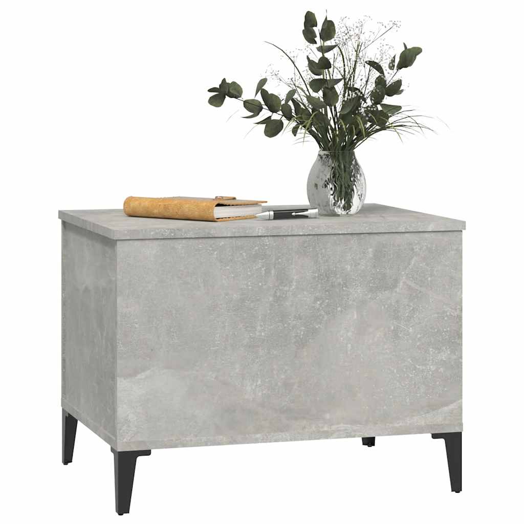 Tavolino Salotto Grigio Cemento 60x44,5x45 cm Legno Multistrato | homemem39
