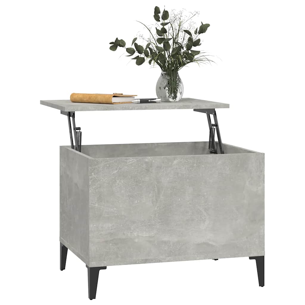 Tavolino Salotto Grigio Cemento 60x44,5x45 cm Legno Multistrato | homemem39