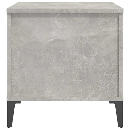 Tavolino Salotto Grigio Cemento 60x44,5x45 cm Legno Multistrato | homemem39
