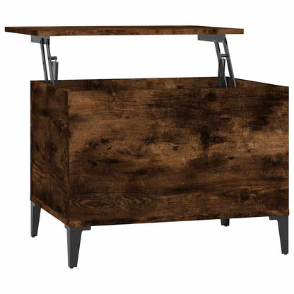 Tavolino da Salotto Rovere Fumo 60x44,5x45 cm Legno Multistrato | homemem39
