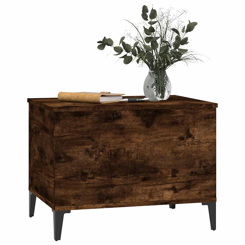 Tavolino da Salotto Rovere Fumo 60x44,5x45 cm Legno Multistrato | homemem39