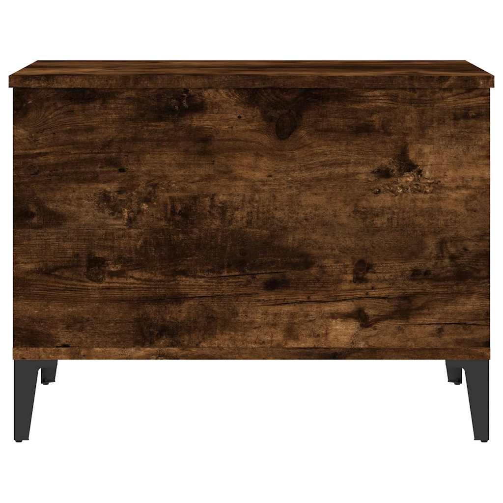 Tavolino da Salotto Rovere Fumo 60x44,5x45 cm Legno Multistrato | homemem39