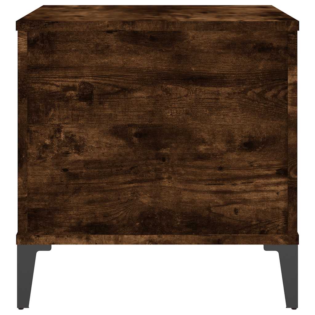 Tavolino da Salotto Rovere Fumo 60x44,5x45 cm Legno Multistrato | homemem39