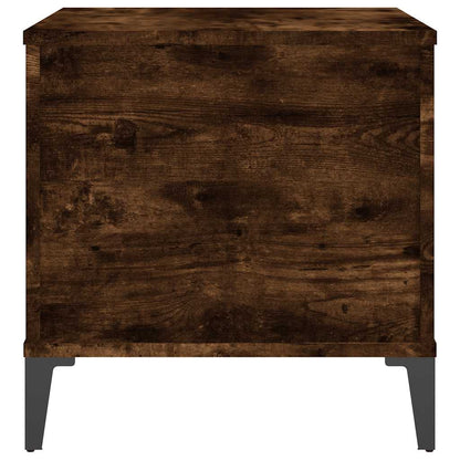 Tavolino da Salotto Rovere Fumo 60x44,5x45 cm Legno Multistrato | homemem39
