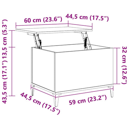 Tavolino Salotto Grigio Sonoma 60x44,5x45 cm Legno Multistrato | homemem39