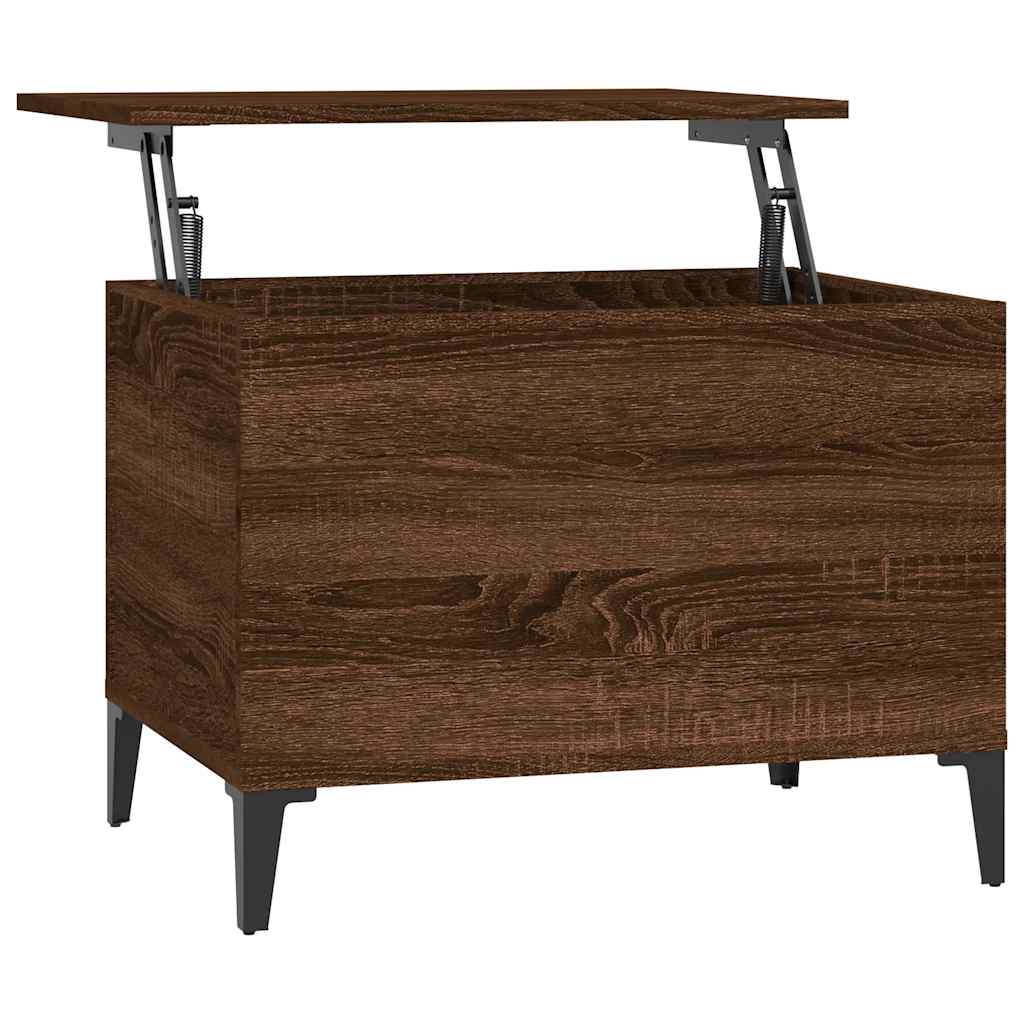 Tavolino Salotto Rovere Marrone 60x44,5x45 cm Legno Multistrato | homemem39