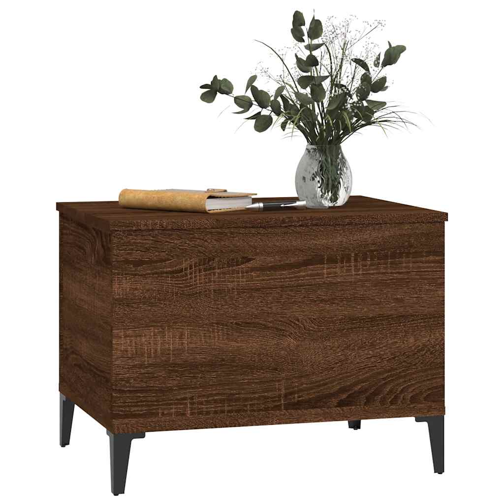 Tavolino Salotto Rovere Marrone 60x44,5x45 cm Legno Multistrato | homemem39