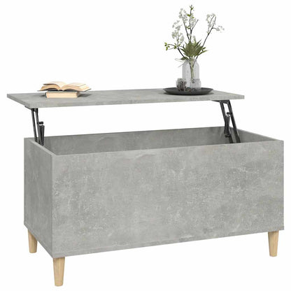 Tavolino Salotto Grigio Cemento 90x44,5x45 cm Legno Multistrato | homemem39