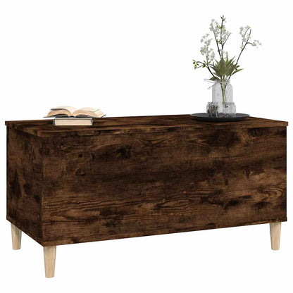Tavolino da Salotto Rovere Fumo 90x44,5x45 cm Legno Multistrato | homemem39