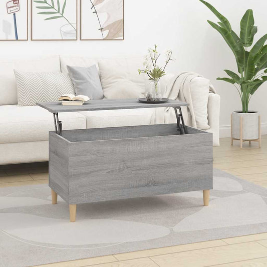 Tavolino Salotto Grigio Sonoma 90x44,5x45 cm Legno Multistrato | homemem39
