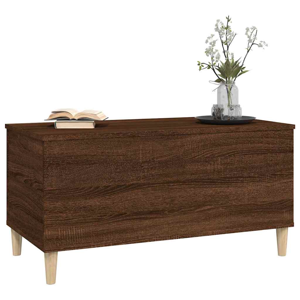 Tavolino Salotto Rovere Marrone 90x44,5x45 cm Legno Multistrato | homemem39