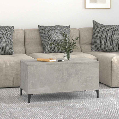 Tavolino Salotto Grigio Cemento 90x44,5x45 cm Legno Multistrato | homemem39