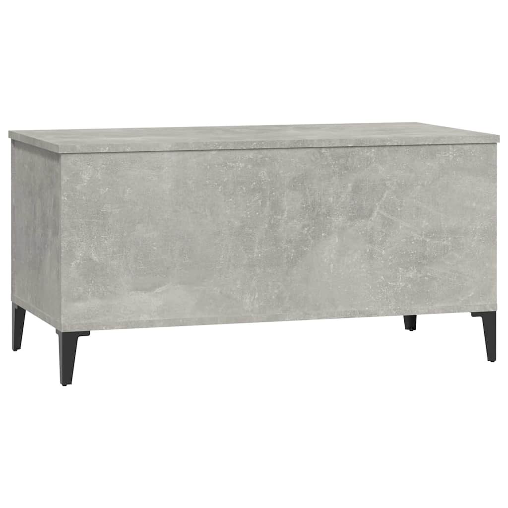Tavolino Salotto Grigio Cemento 90x44,5x45 cm Legno Multistrato | homemem39