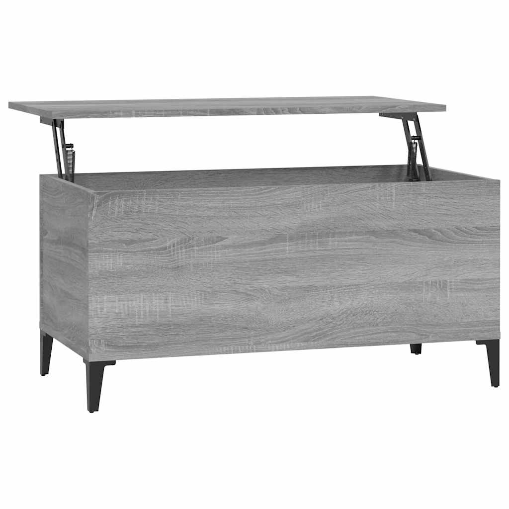 Tavolino Salotto Grigio Sonoma 90x44,5x45 cm Legno Multistrato | homemem39