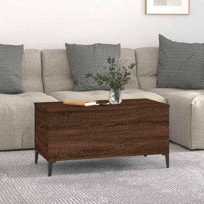 Tavolino Salotto Rovere Marrone 90x44,5x45 cm Legno Multistrato | homemem39