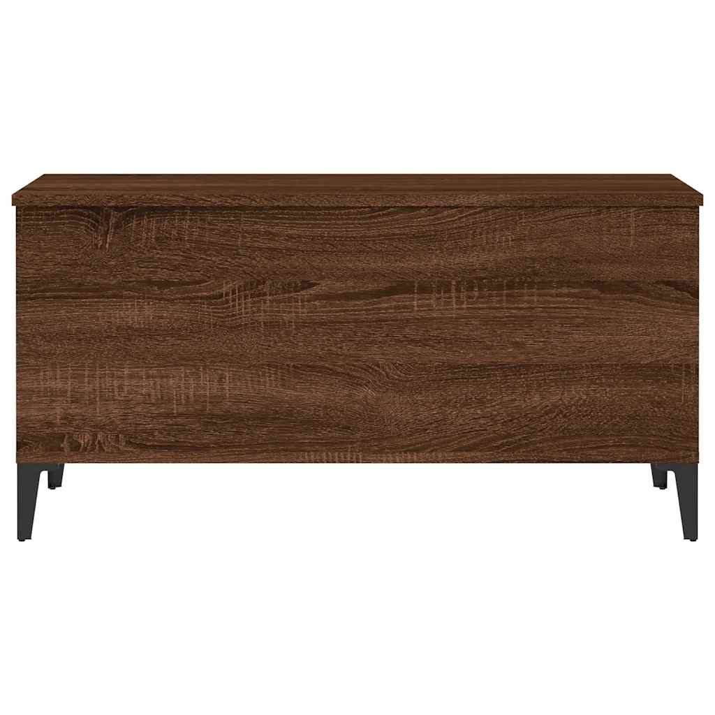 Tavolino Salotto Rovere Marrone 90x44,5x45 cm Legno Multistrato | homemem39