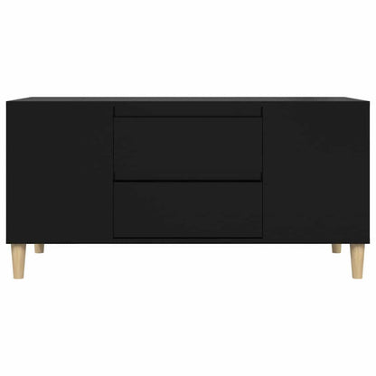 Mobile Porta TV Nero 102x44,5x50 cm in Legno Multistrato