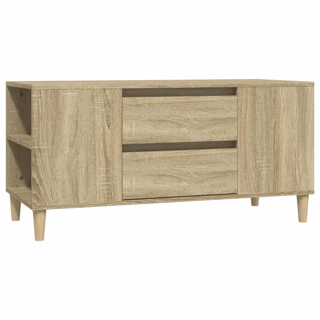 Mobile Porta TV Rovere Sonoma 102x44,5x50 cm Legno Multistrato - homemem39
